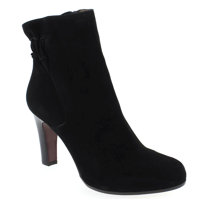 Boots Rosemetal J1207 H Noir pour Femme en Cuir velours - Promo