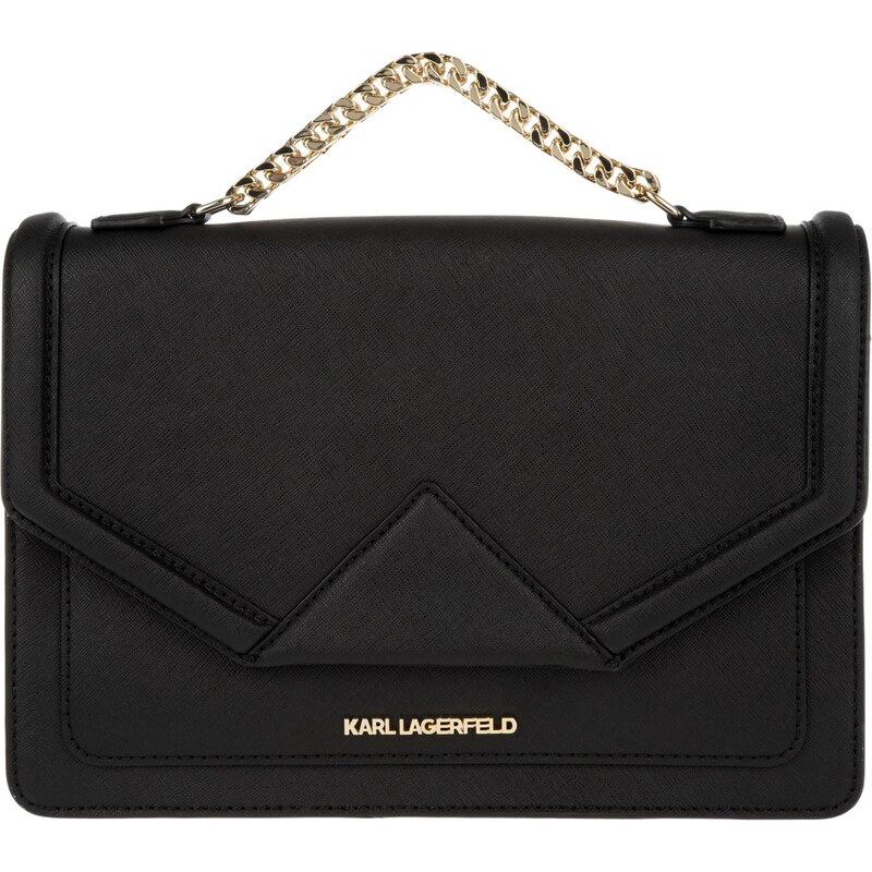 Karl Lagerfeld Sacs à Bandoulière, K/Klassik Shoulder Bag Black en or, noir