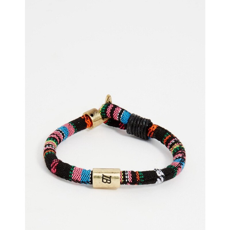 Icon Brand - Bracelet tissé à rayures - Multicolore - Multi