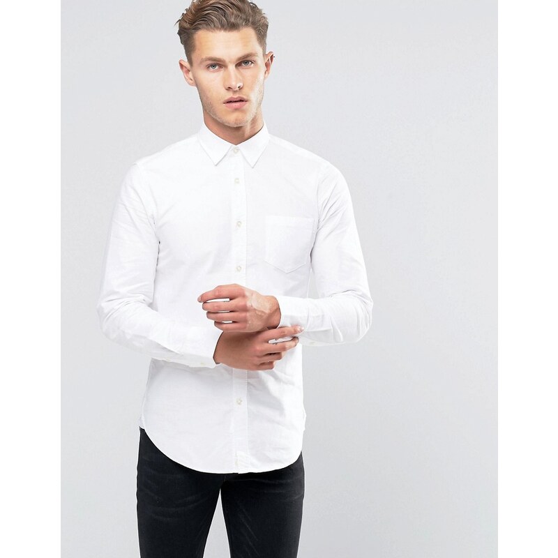 United Colors of Benetton - Chemise Oxford - Blanc