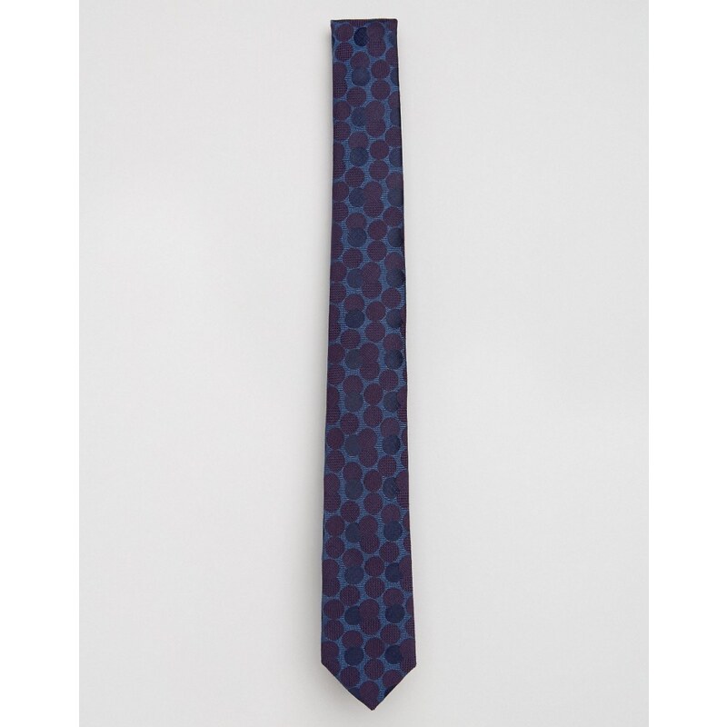 Ted Baker - Cravate à pois 5.5 cm - Violet