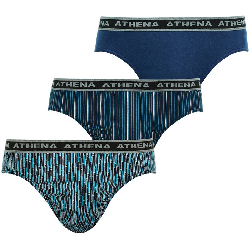 Athena Tonic - Lot de 3 slips - bleu