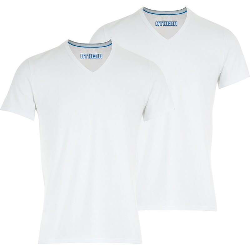Athena Easy - Lot de 2 T-shirts - blanc