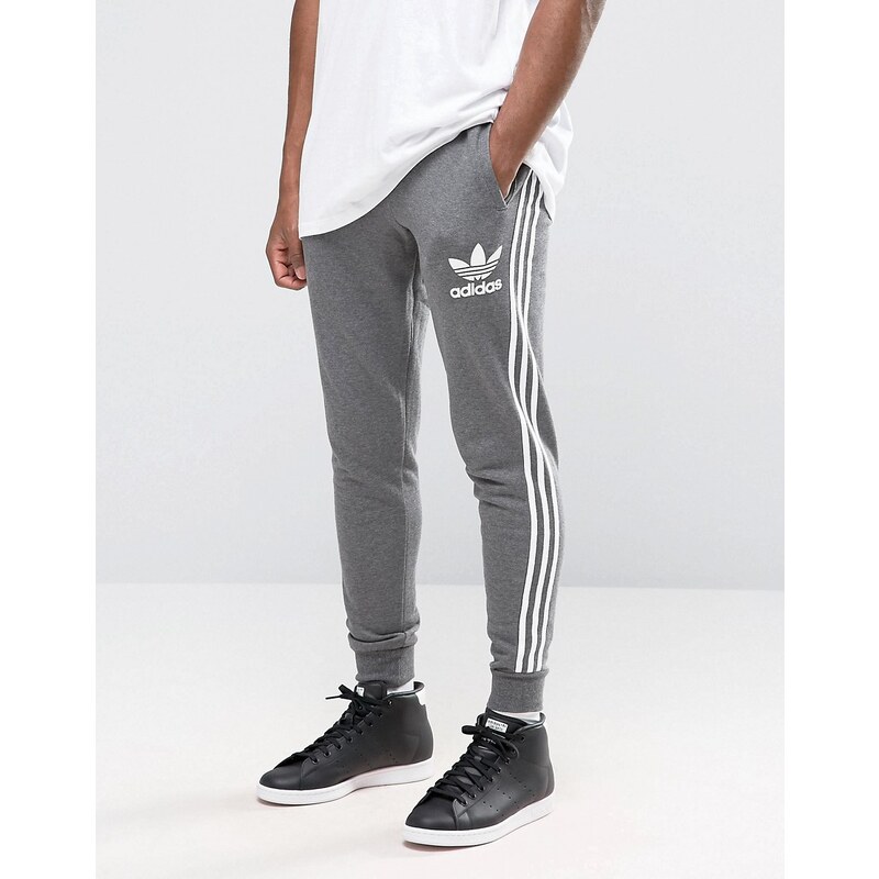 Adidas Originals - AY7782 - Pantalon de jogging motif trèfle - Gris