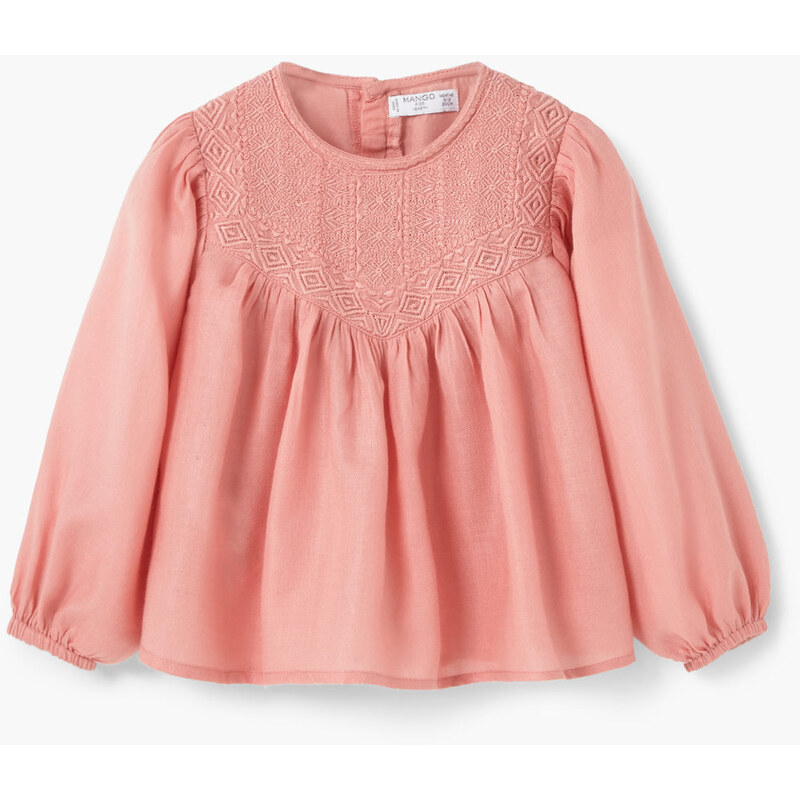 MANGO BABY Blouse Coton Broderies