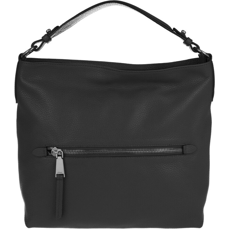 Abro Sacs à Bandoulière, Adria Hobo Bag With Zip Pocket Black/Guncolor en noir