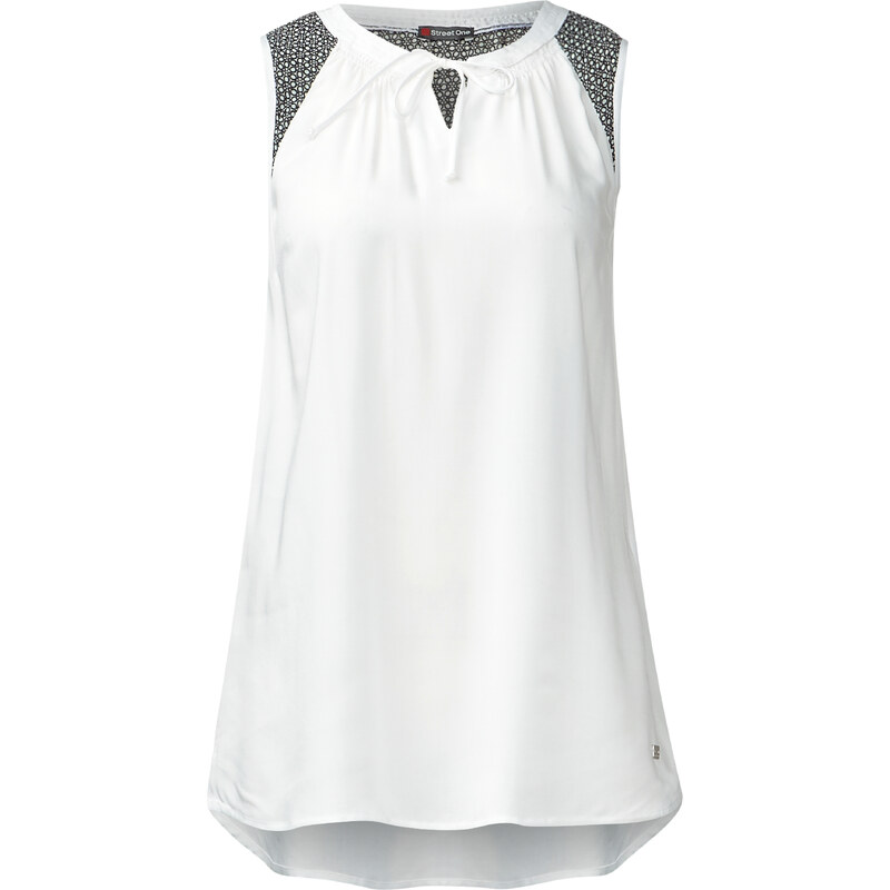 Street One - Top blouse sans manches Ariane - blanc