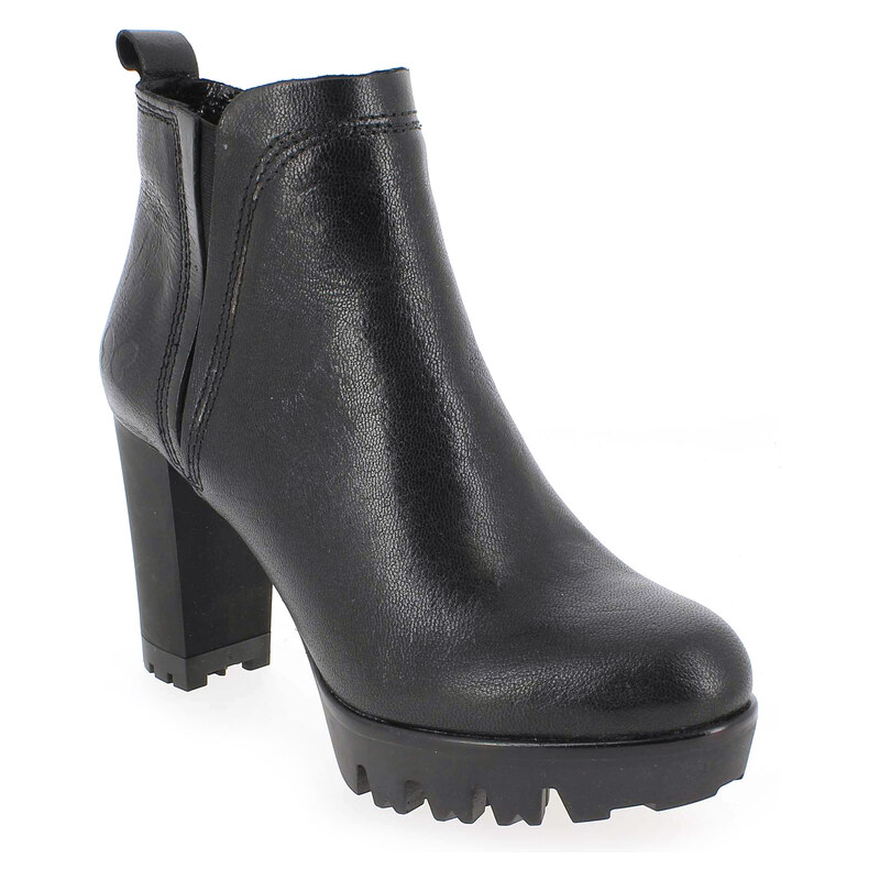 Boots Felmini 9063 ALICE Noir pour Femme en Cuir - Promo