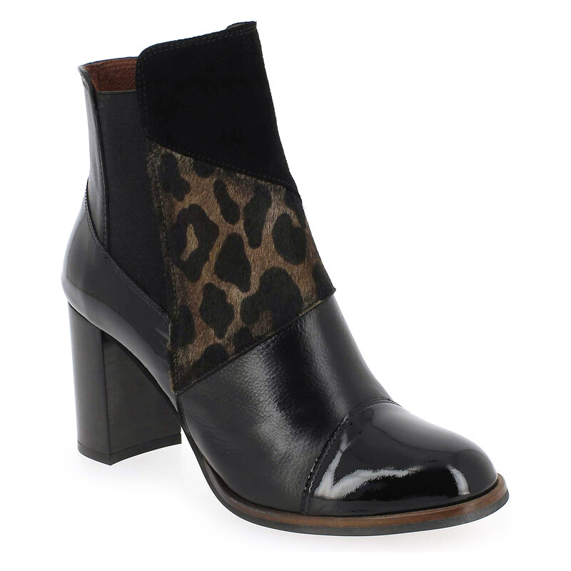 Boots Hispanitas HI63979 BRUJAS Noir pour Femme en Cuir - Promo