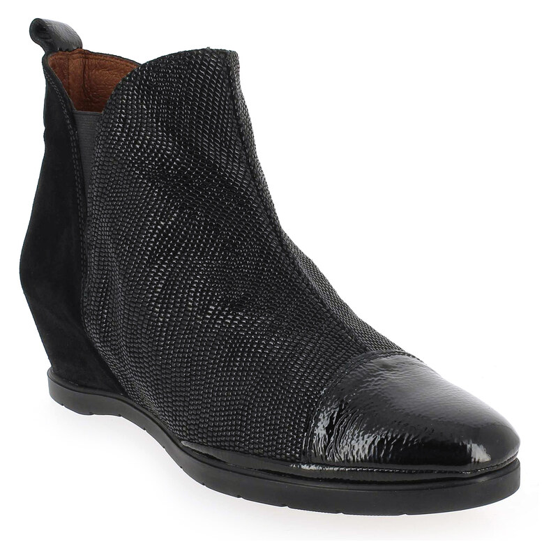 Boots Hispanitas HI63793 ADDA Noir pour Femme en Cuir - Promo