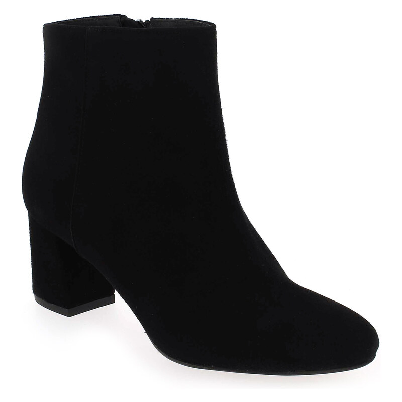 Boots Myma 1239MY Noir pour Femme en Cuir velours - Promo