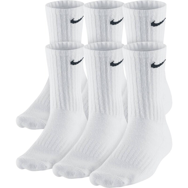 Nike 6PPK COTTON CUSHION CREW-SMLX - Lot de 6 paires de chaussettes - blanc