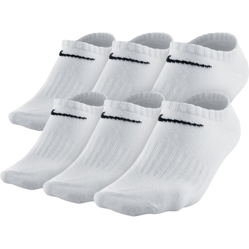 Nike Lot de 6 paires de socquettes - blanc