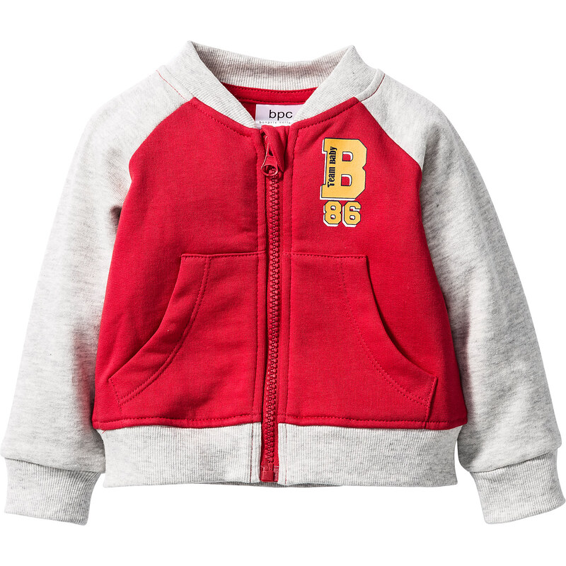 bpc bonprix collection Gilet sweat bébé en coton bio rouge enfant - bonprix