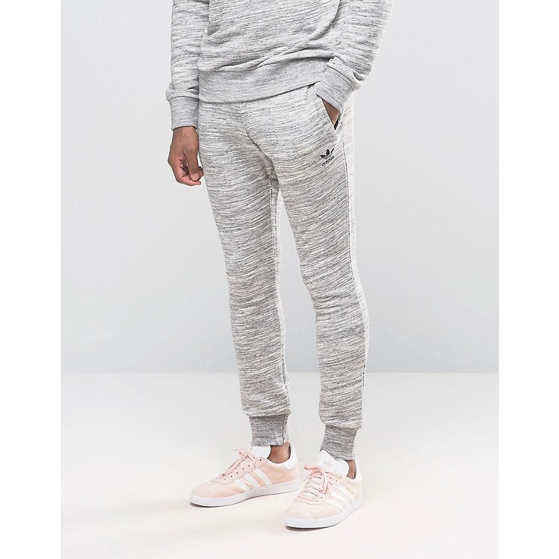 Adidas Originals - AZ1209 - Pantalon de jogging avec logo trèfle de qualité supérieure - Gris