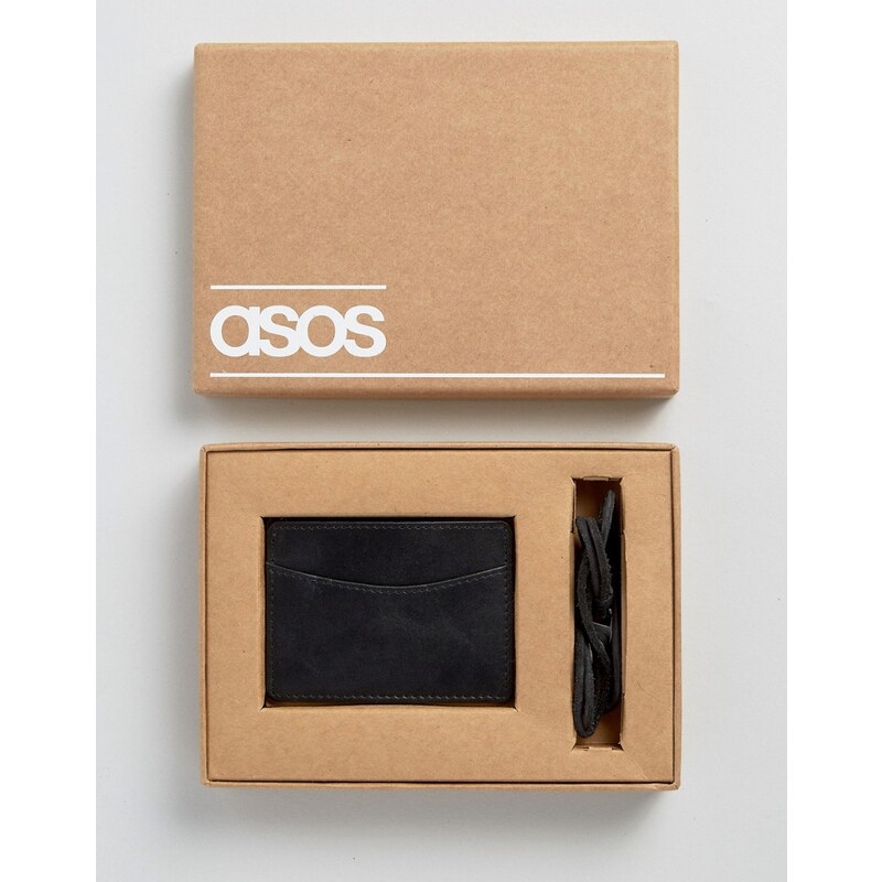 ASOS - Ensemble bracelet et porte-cartes - Noir