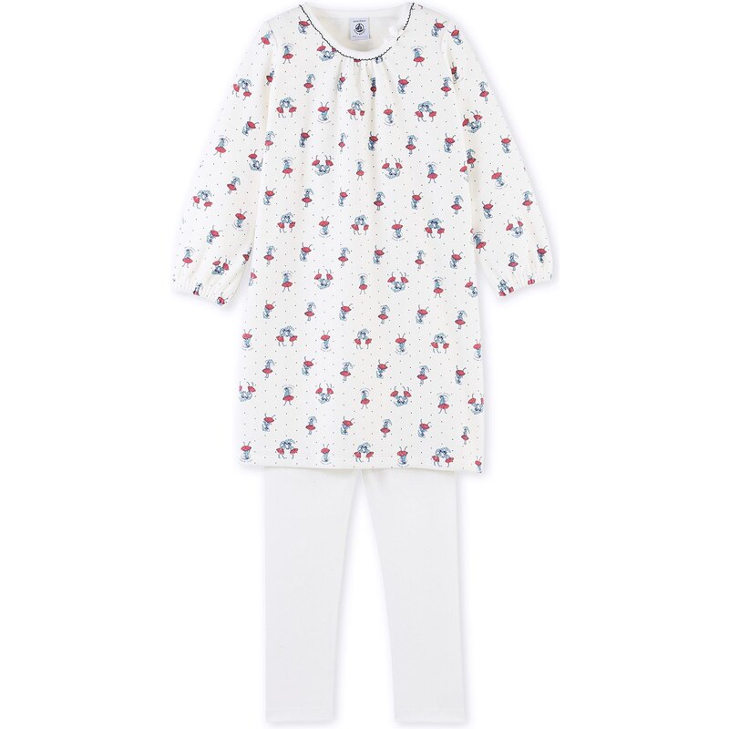 Petit Bateau Pyjama 2 pièces - blanc