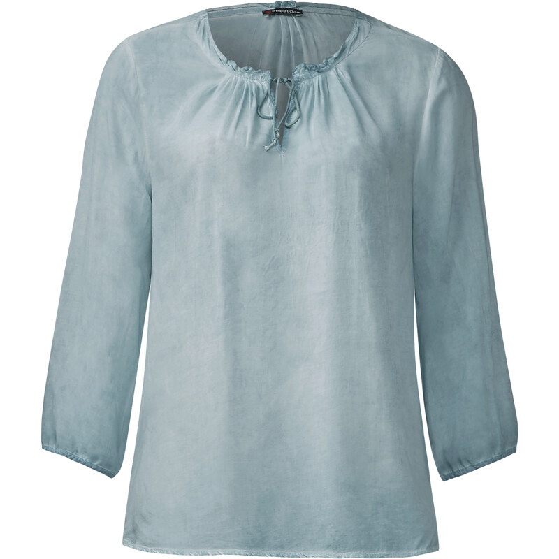 Street One - Blouse oil-washed Ines - stone jade