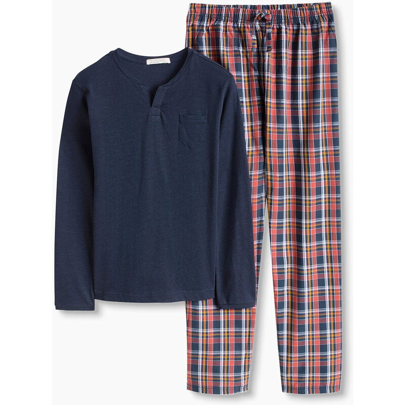 Esprit Pyjama en jersey/tissu, 100 % coton