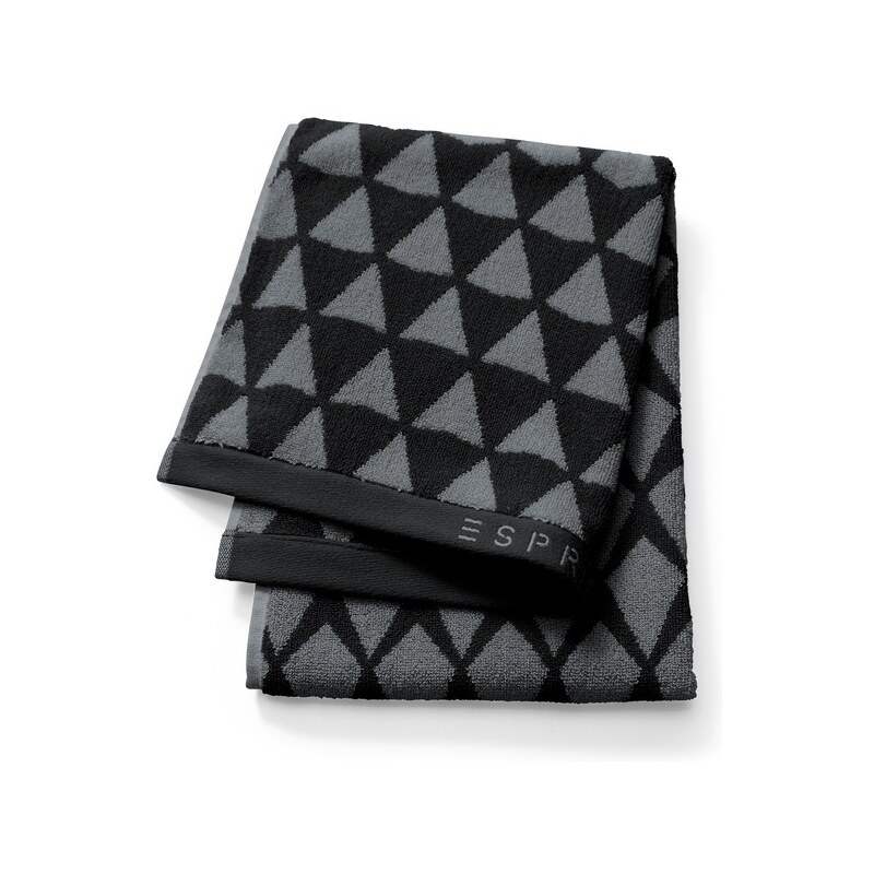 Serviette de douche 70x140 cm MINA noir - Collection Esprit