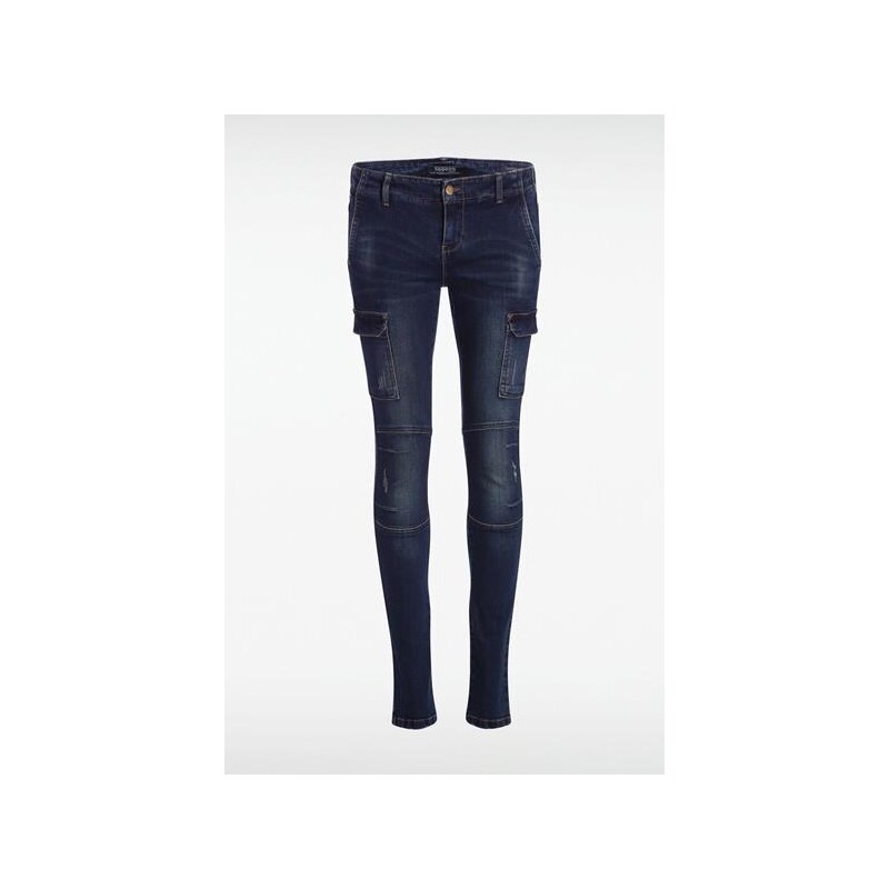 Jeans femme SEBBA-LYS skinny à poches Bleu Coton - Femme Taille 42 - Bonobo