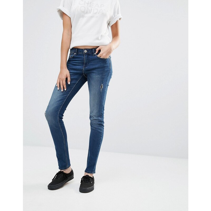 Cheap Monday - Snap L30 - Jean skinny taille mi-haute - Bleu