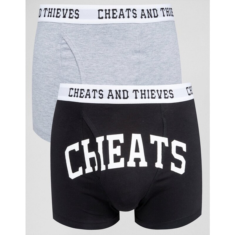 Cheats & Thieves - Lot de 2 boxers - Noir