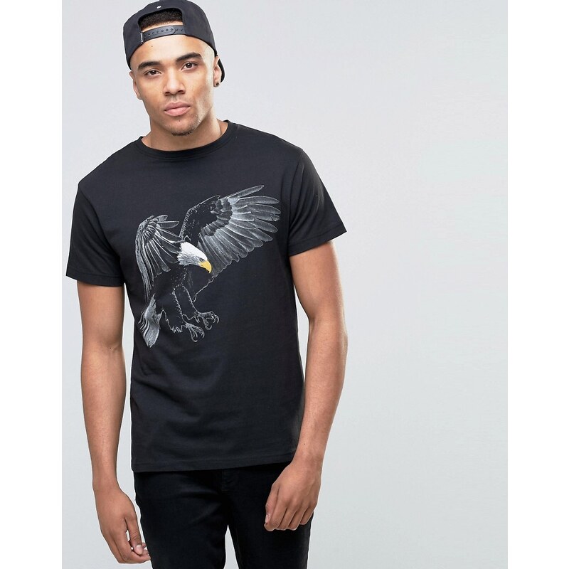 D-Struct - T-shirt aigle - Noir