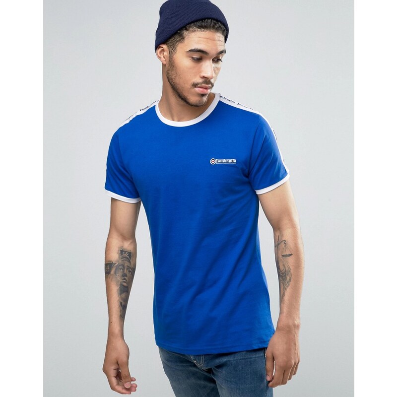 Lambretta - T-shirt à manches fuselées - Bleu