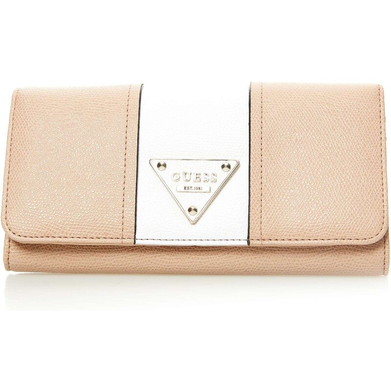 Guess Cooper - Portefeuille bicolore - camel