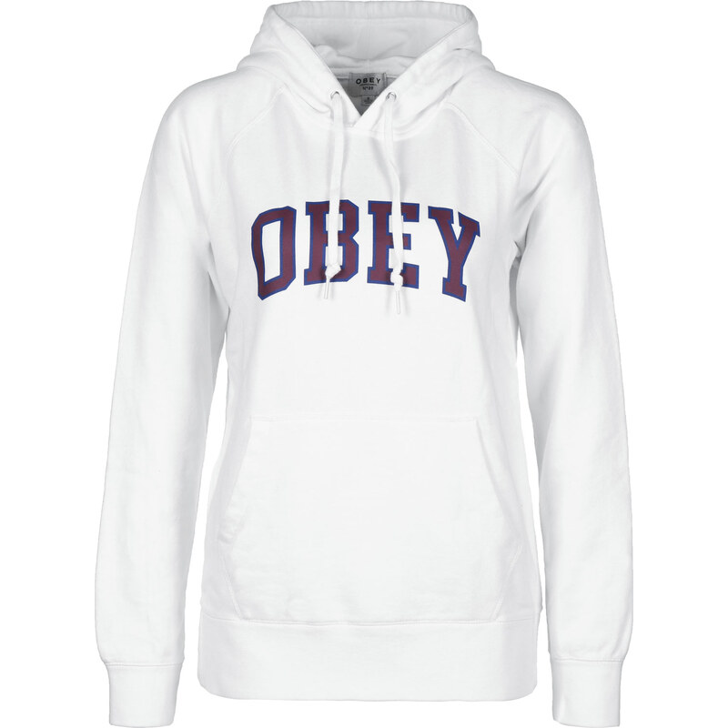 Obey Learning W sweat à capuche white