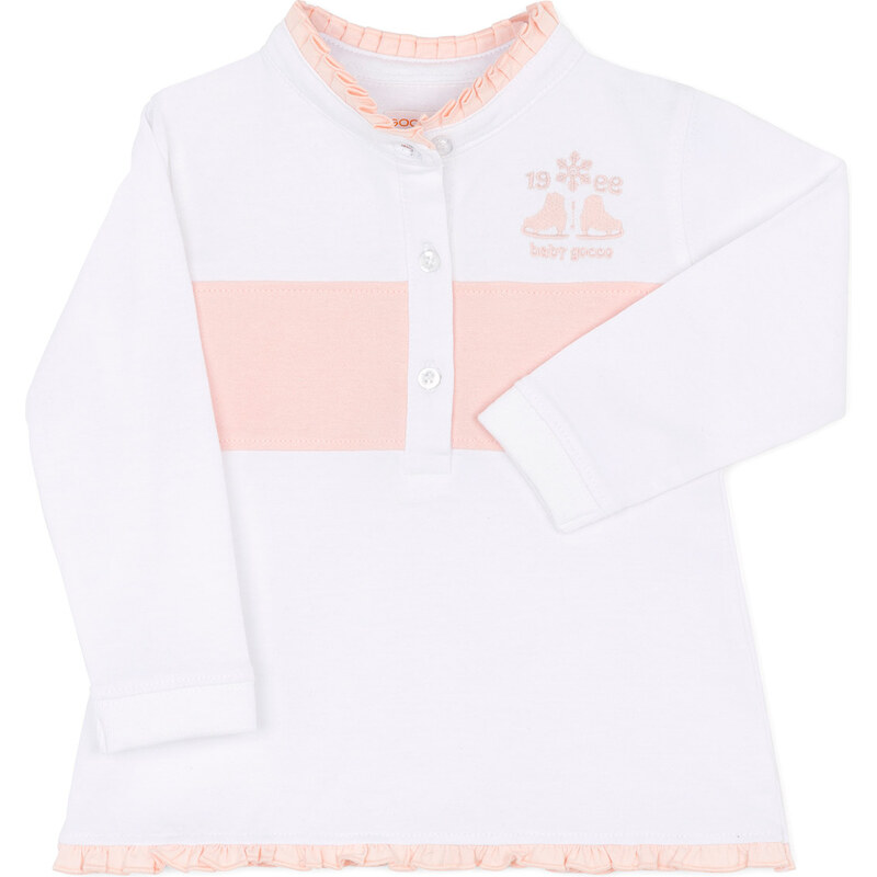 Gocco Polo Manches Longues - Rose Clair