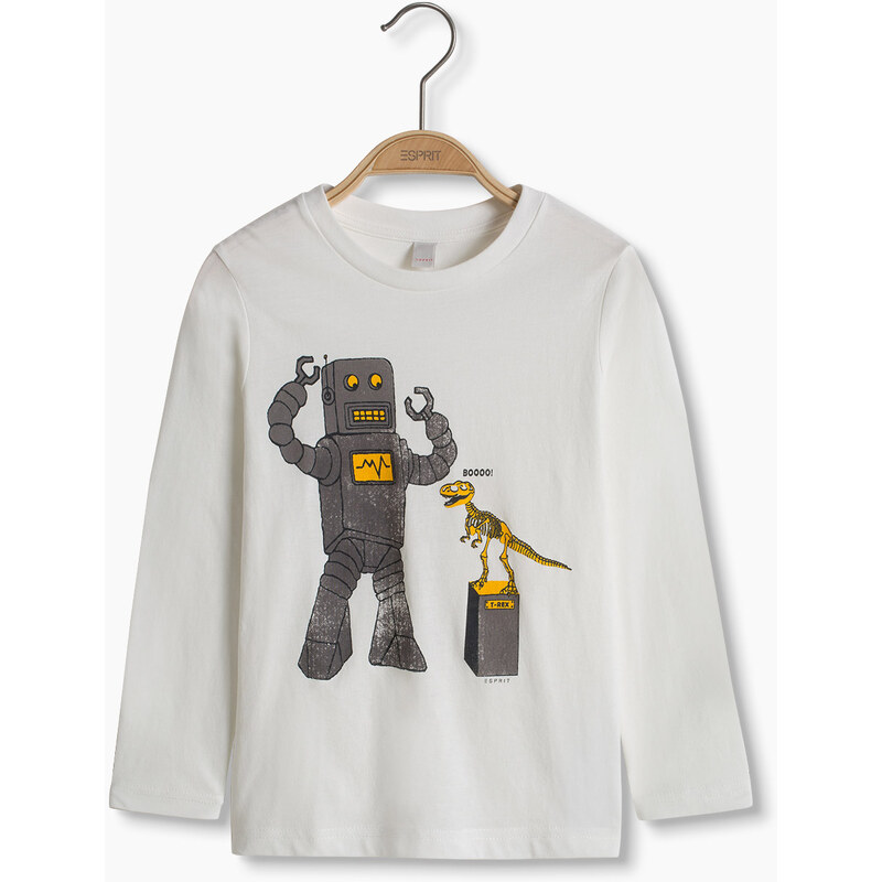 Esprit T-shirt ML en coton à motif robot et dino