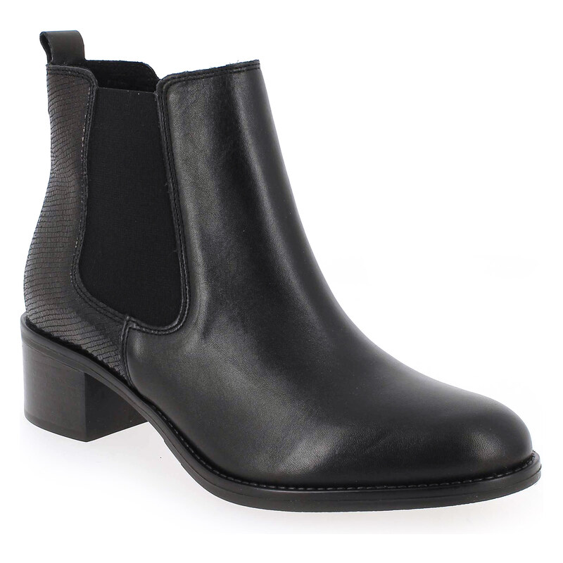 Boots We Do 77765 Noir pour Femme en Cuir - Promo