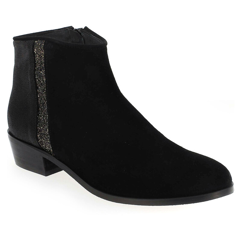 Soldes - Boots Reqins BLONDIE Noir Femme
