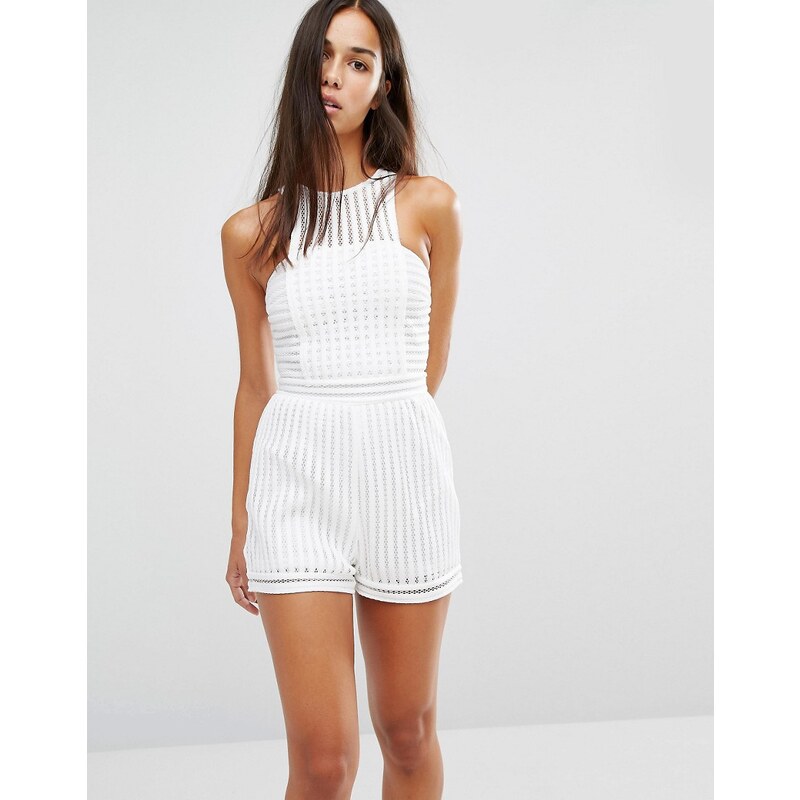 Missguided - Combishort en tulle - Blanc