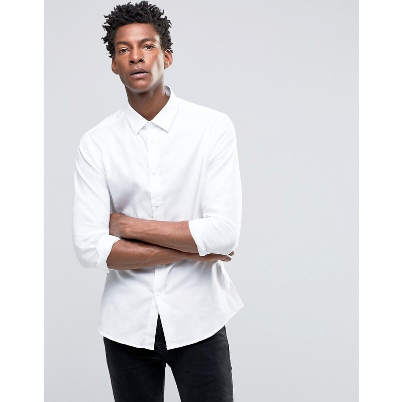 Devils Advocate - Chemise ajustée habillée à imprimé - Blanc