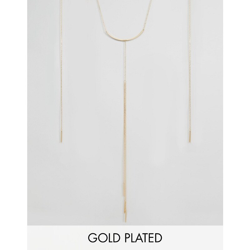 Pilgrim - Collier plaqué or avec pendentif - Doré