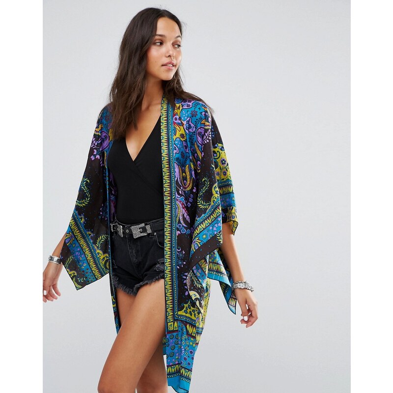 Anna Sui - Kimono, exclusivité ASOS - Bleu