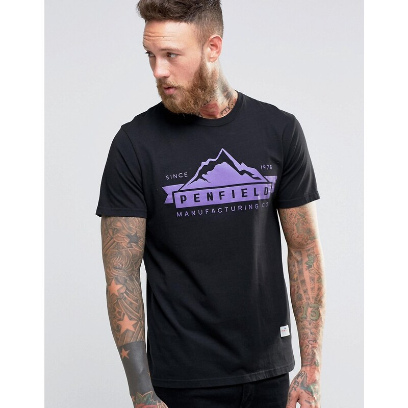 Penfield - T-shirt avec logo montagne - Noir