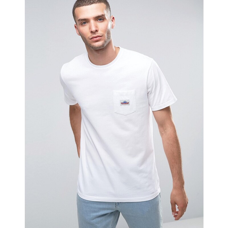 Penfield - T-shirt avec étiquette sur la poche et logo - Blanc