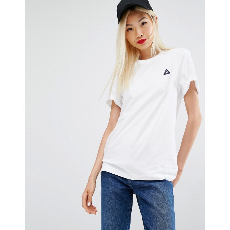 Le Coq Sportif - T-shirt à détails côtelés - Blanc