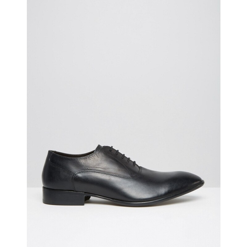 Base London - Holmes - Chaussures Oxford en cuir - Noir