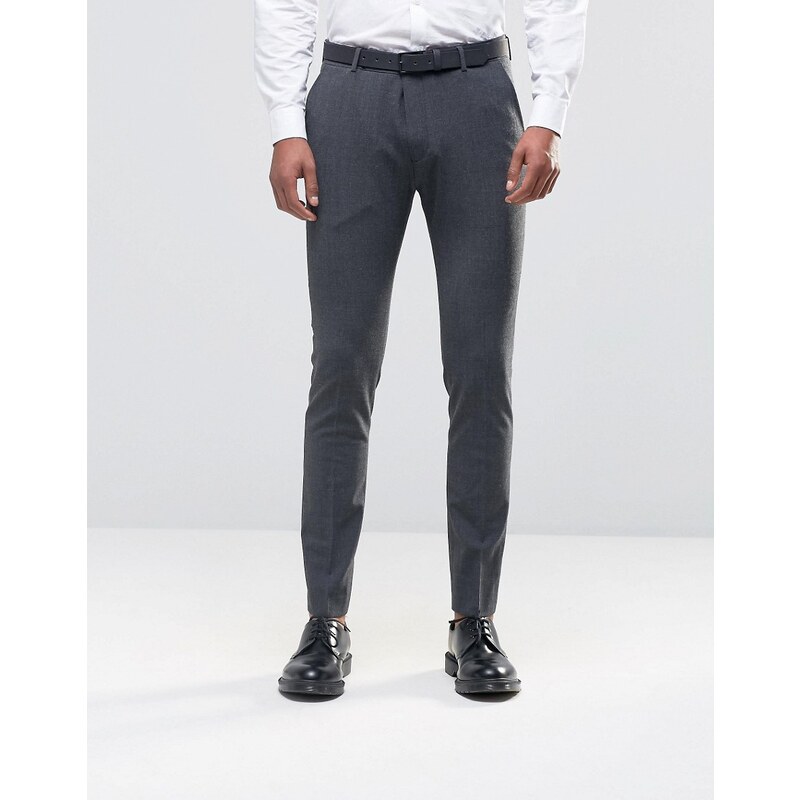 Selected Homme - Pantalon de costume coupe slim - Gris
