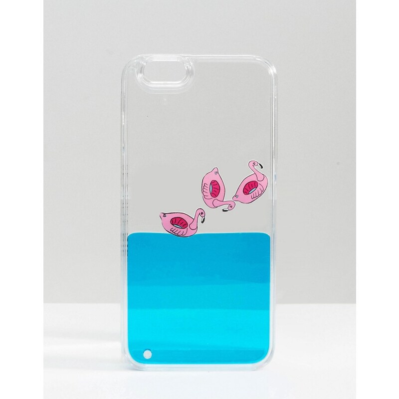 Skinnydip - Coque pour iPhone 6/6s flamant rose flottant dans du liquide - Multi