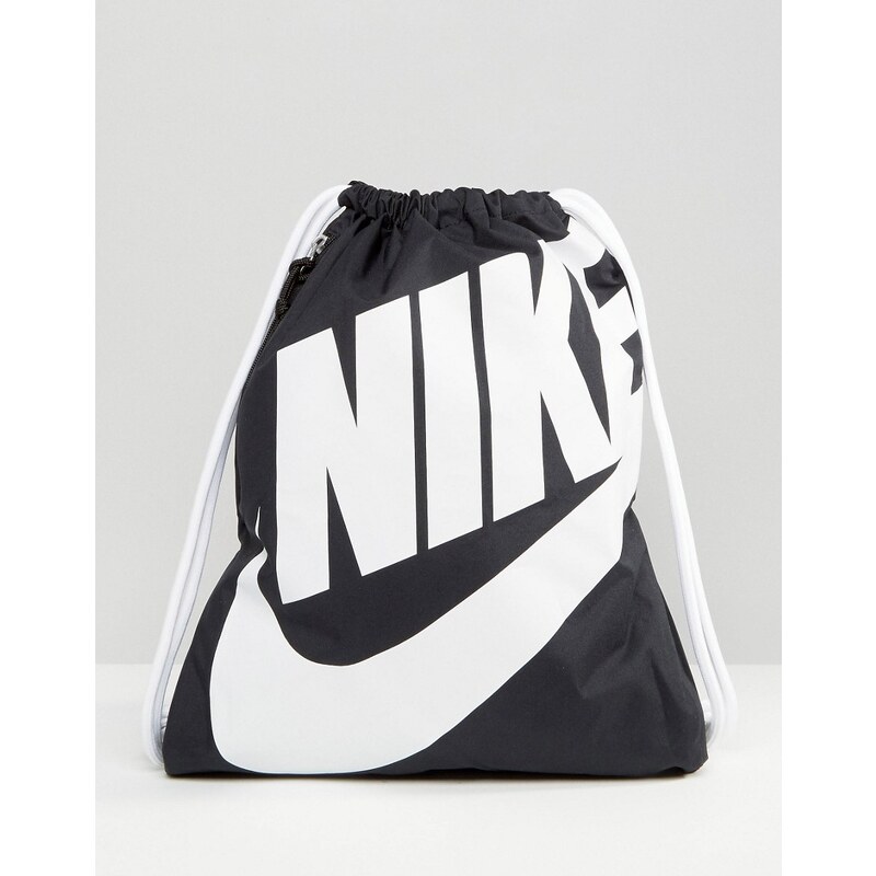 Nike - Heritage - Sac à dos avec cordon de serrage - Noir