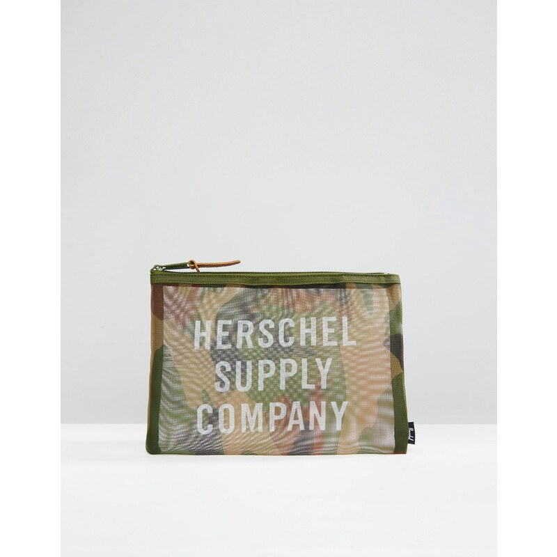 Herschel Supply Co - Network - Grande pochette en maille motif camouflage - Multi