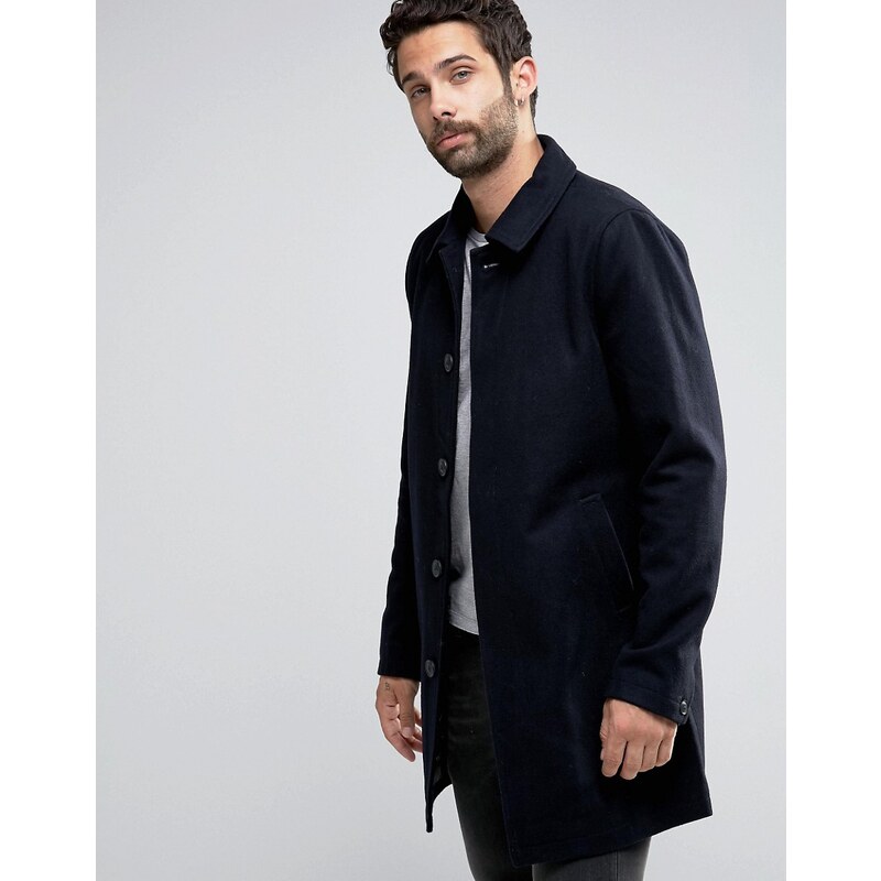 Only & Sons - Trench en laine - Bleu marine
