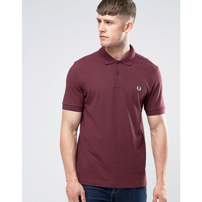 Fred Perry - Polo - Acajou - Rouge