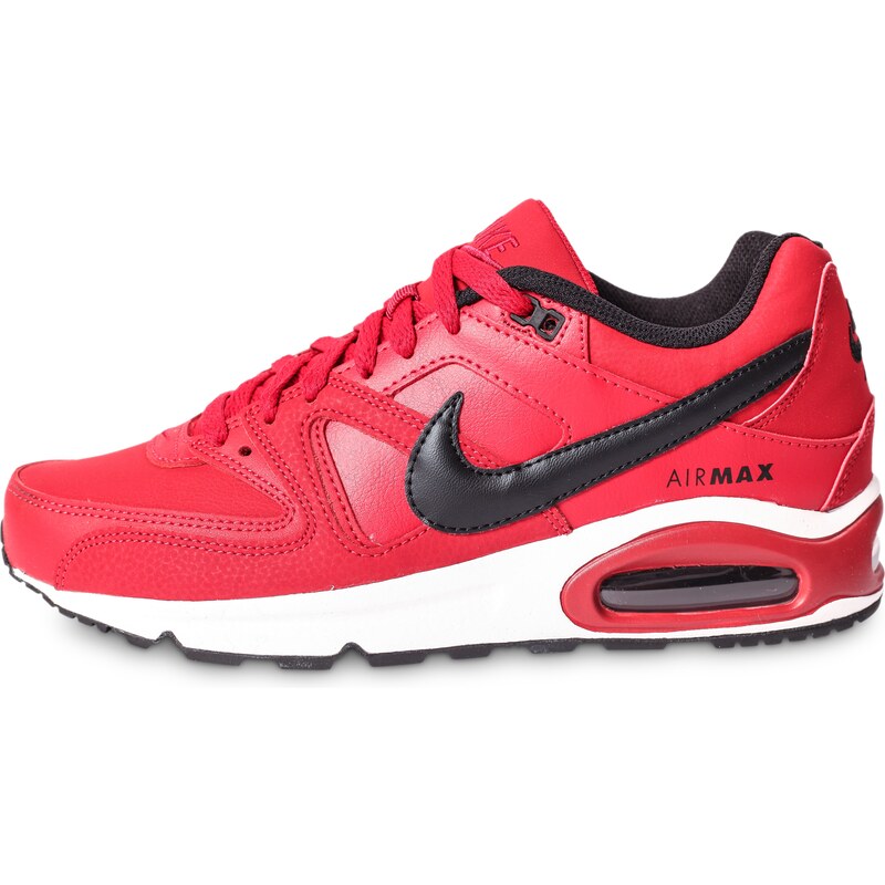 Nike Baskets/Running Air Max Command Leather Rouge Et Noire Homme en soldes